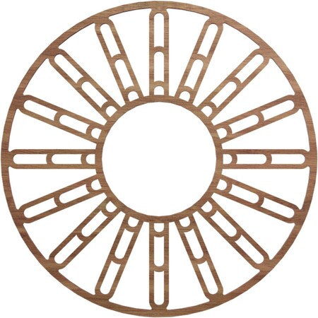 Ekena Millwork Hale Wood Fretwork Pierced Ceiling Medallion, Walnut, 20"OD x 7 1/4"ID x 1/4"T CMWP20X20X0250HHWA